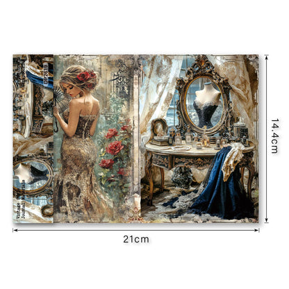 Elegant Lady Papers 8pcs