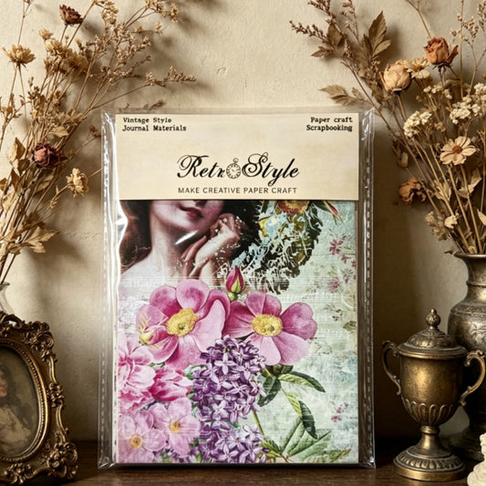 Elegant Vintage Rose Lady Papers