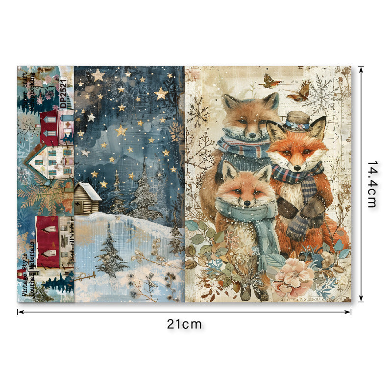 Cozy winter Papers 8pcs