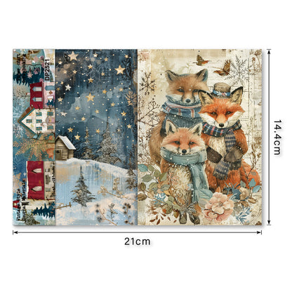 Cozy winter Papers 8pcs