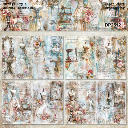 Elegant Gown Paper 8pcs