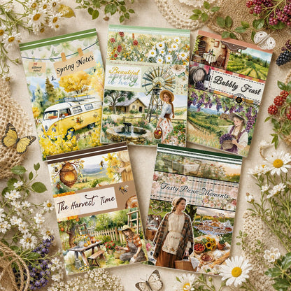 Vintage Countryside Sticker Book