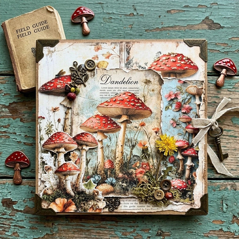 Woodland Mushroom Journal Papers 8pcs