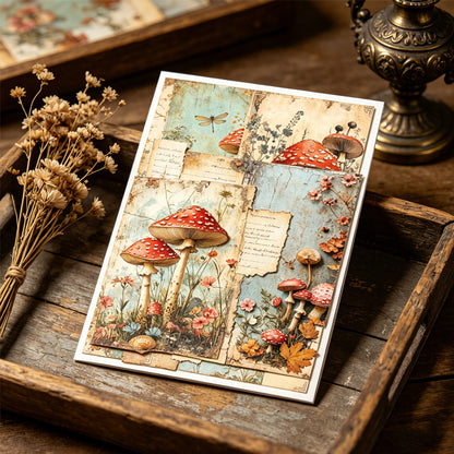 Woodland Mushroom Journal Papers 8pcs