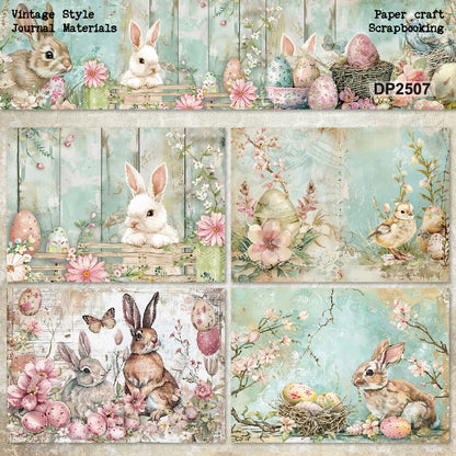 Adorable Bunny Papers 8pcs