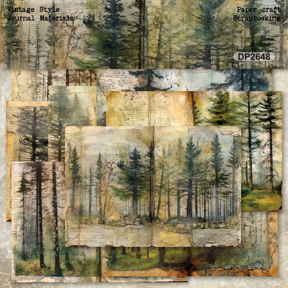 Woodland Whisper Journal Papers 8pcs