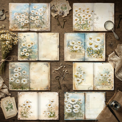 Daisy Garden Journal Papers 8pcs