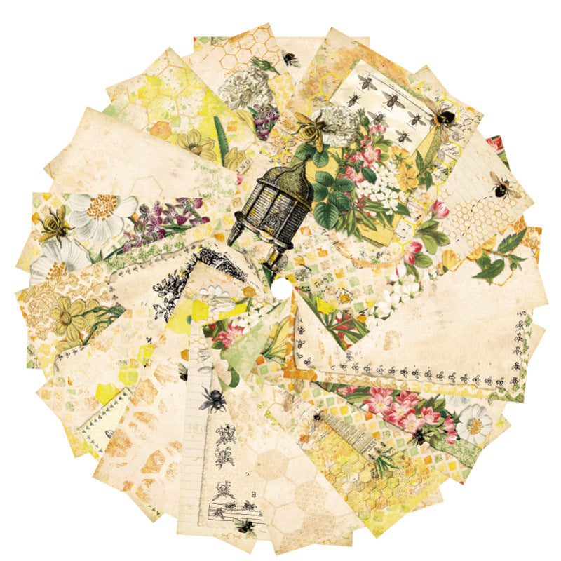 Bee Wildflower Papers 16pcs