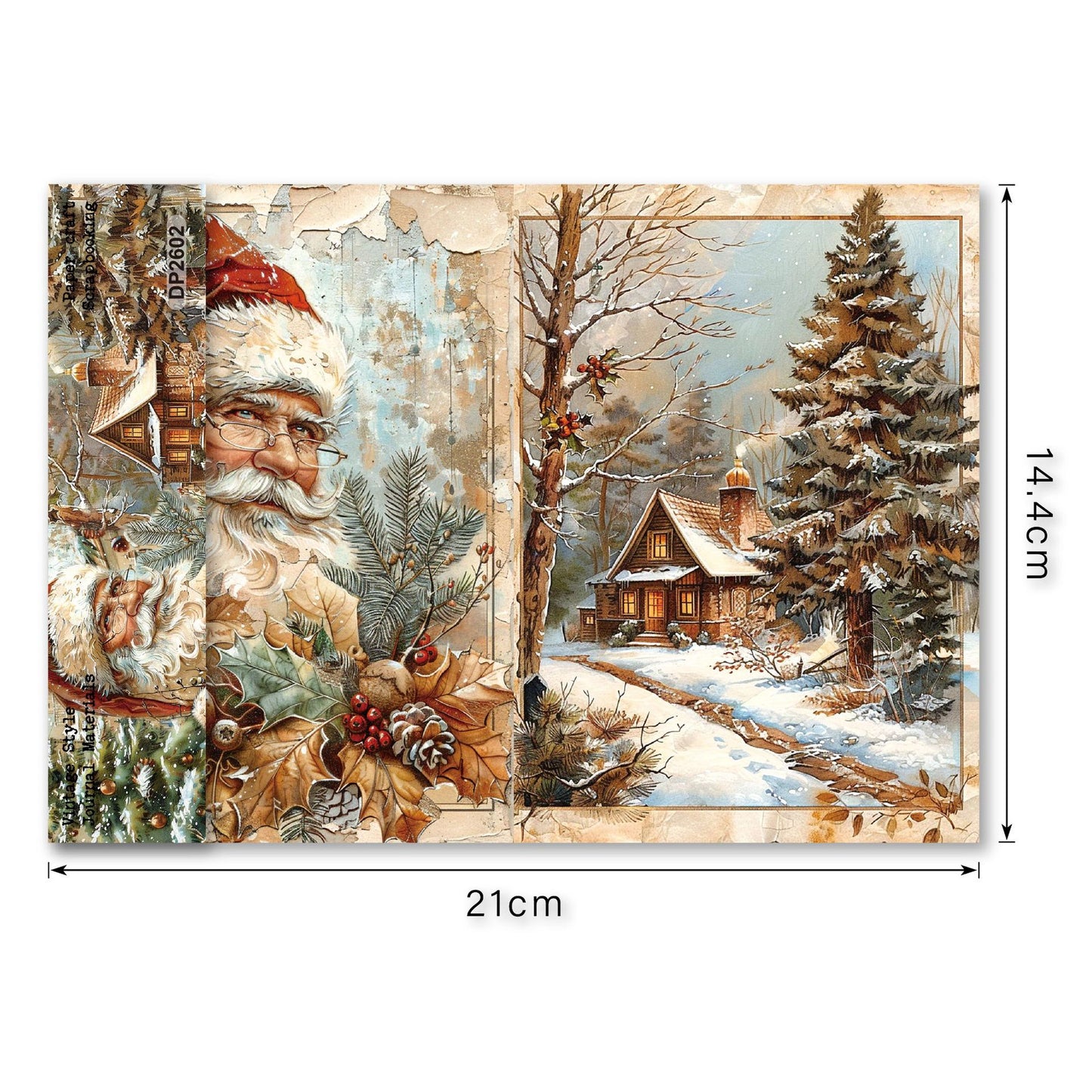 Christmas Memories Journal Papers 8pcs