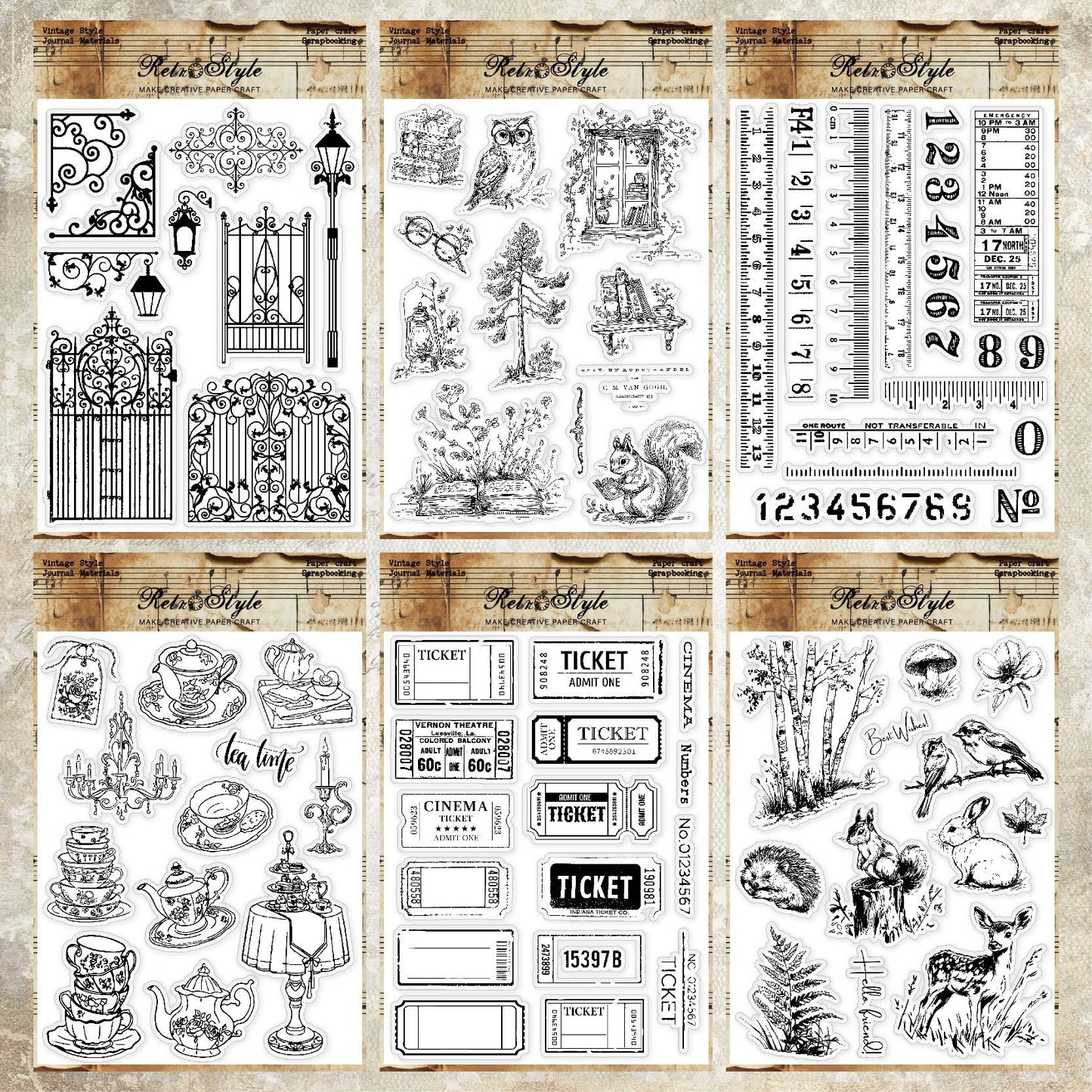 Clear Silicone Stamps 04