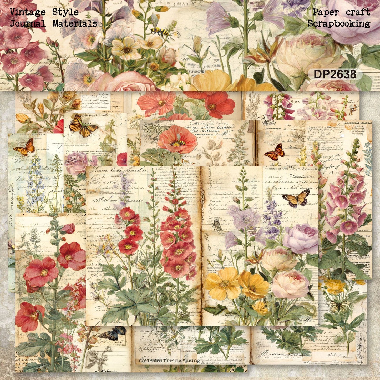 Botanical Garden Journal Papers 8pcs