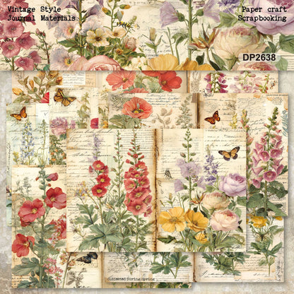 Botanical Garden Journal Papers 8pcs