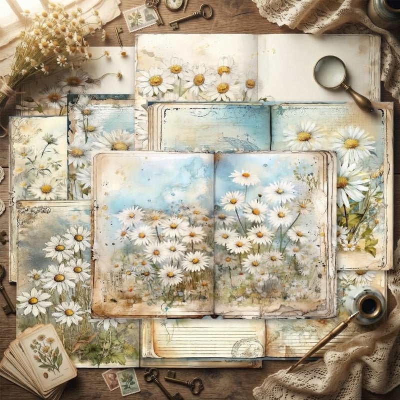 Daisy Garden Journal Papers 8pcs