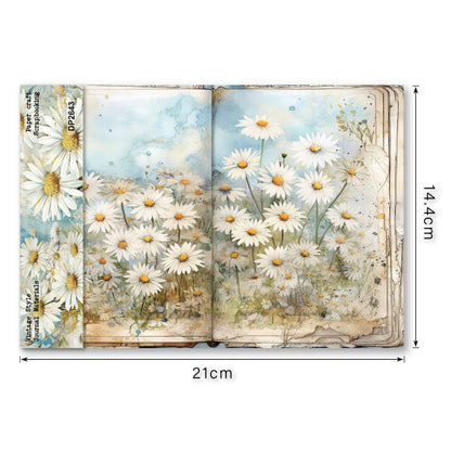Daisy Garden Journal Papers 8pcs