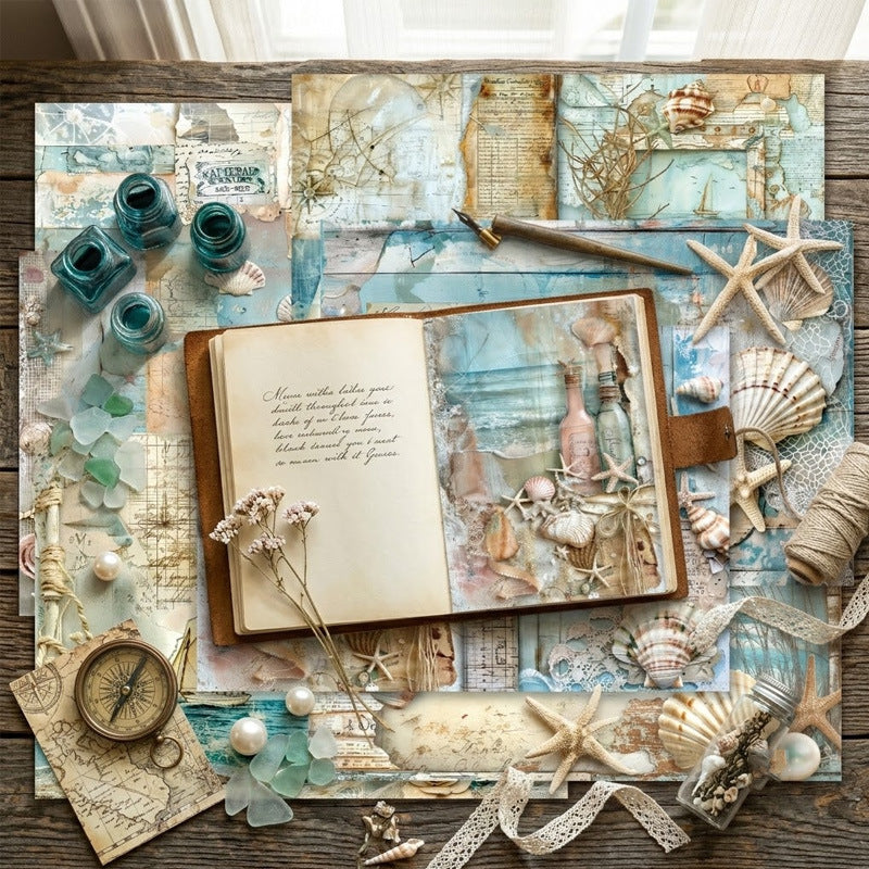 Vintage Ocean Voyage Journal Papers 8 pcs