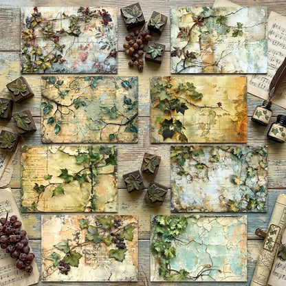 Ivy Garden Journal Papers 8pcs