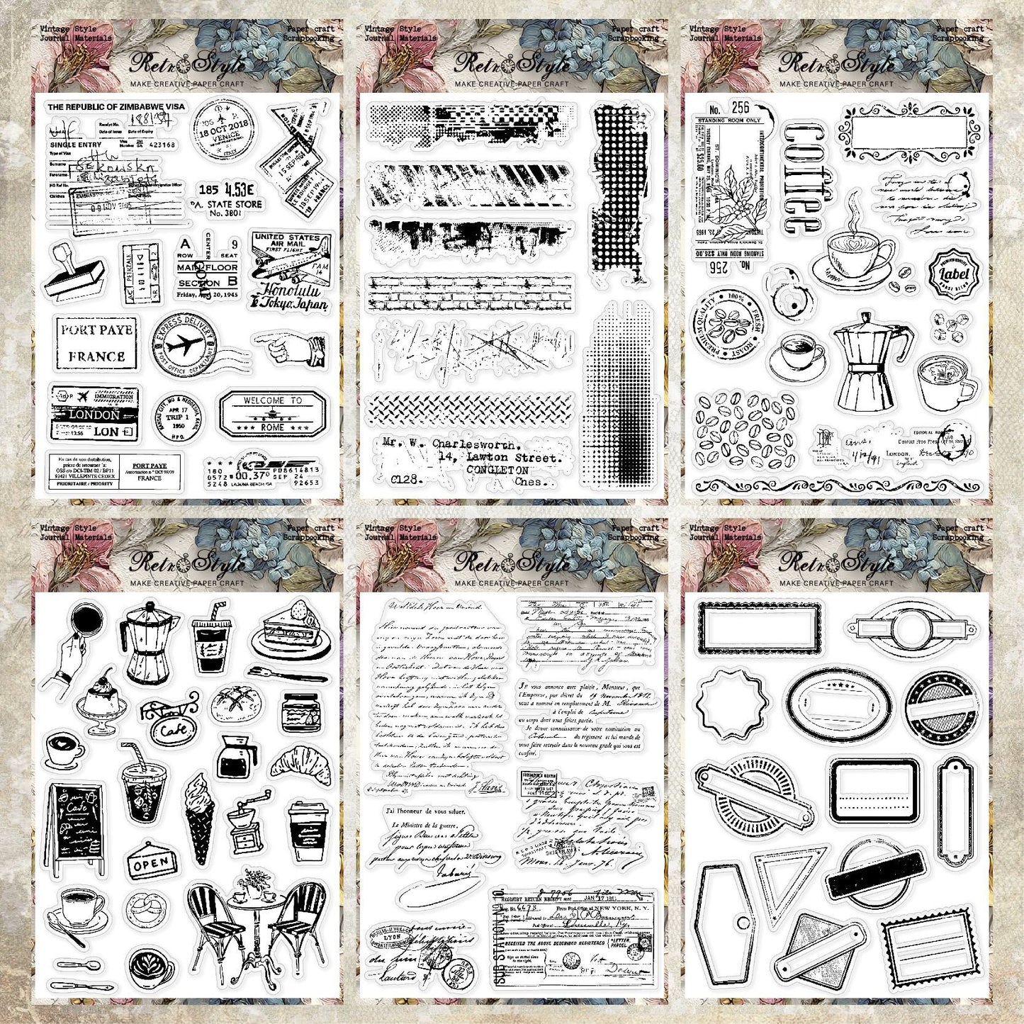 Clear Silicone Stamps 06