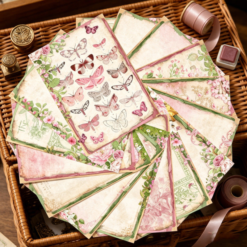 Romantic Floral Papers 16pcs