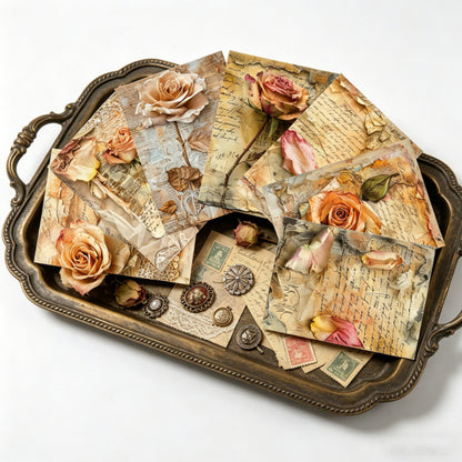 Romantic Rose Papers 16pcs