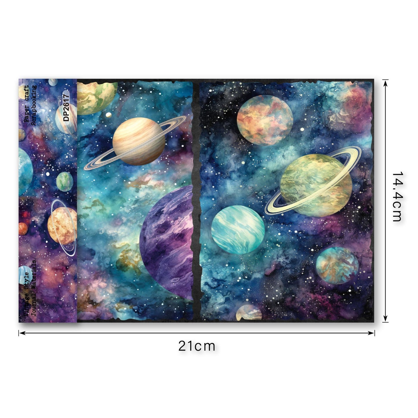 Cosmic Planet Papers 8pcs