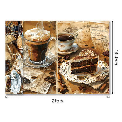Coffee and Dessert Journal Papers 8pcs