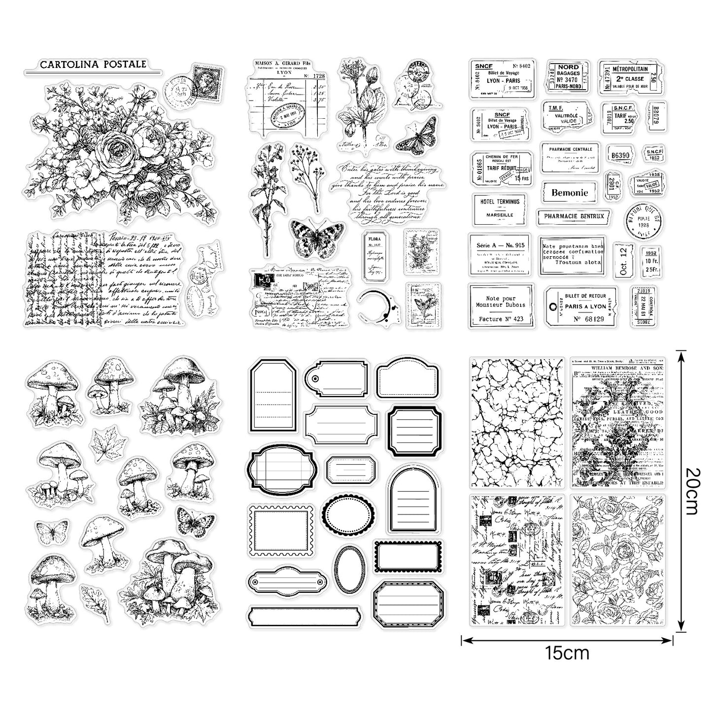 Clear Silicone Stamps 15