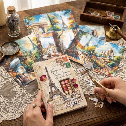 Paris Travel Journal Papers 8pcs