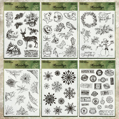 Clear Silicone Vintage Stamps 05