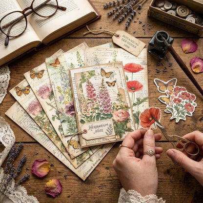 Botanical Garden Journal Papers 8pcs
