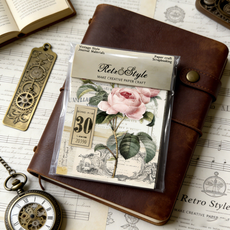 Vintage Floral Papers 16pcs