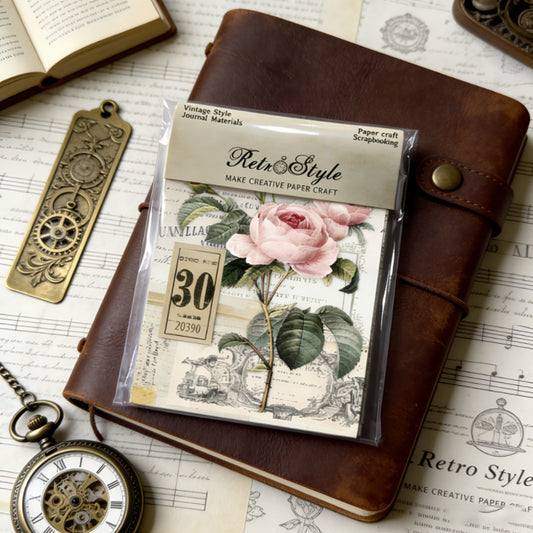 Vintage Floral Papers 16pcs