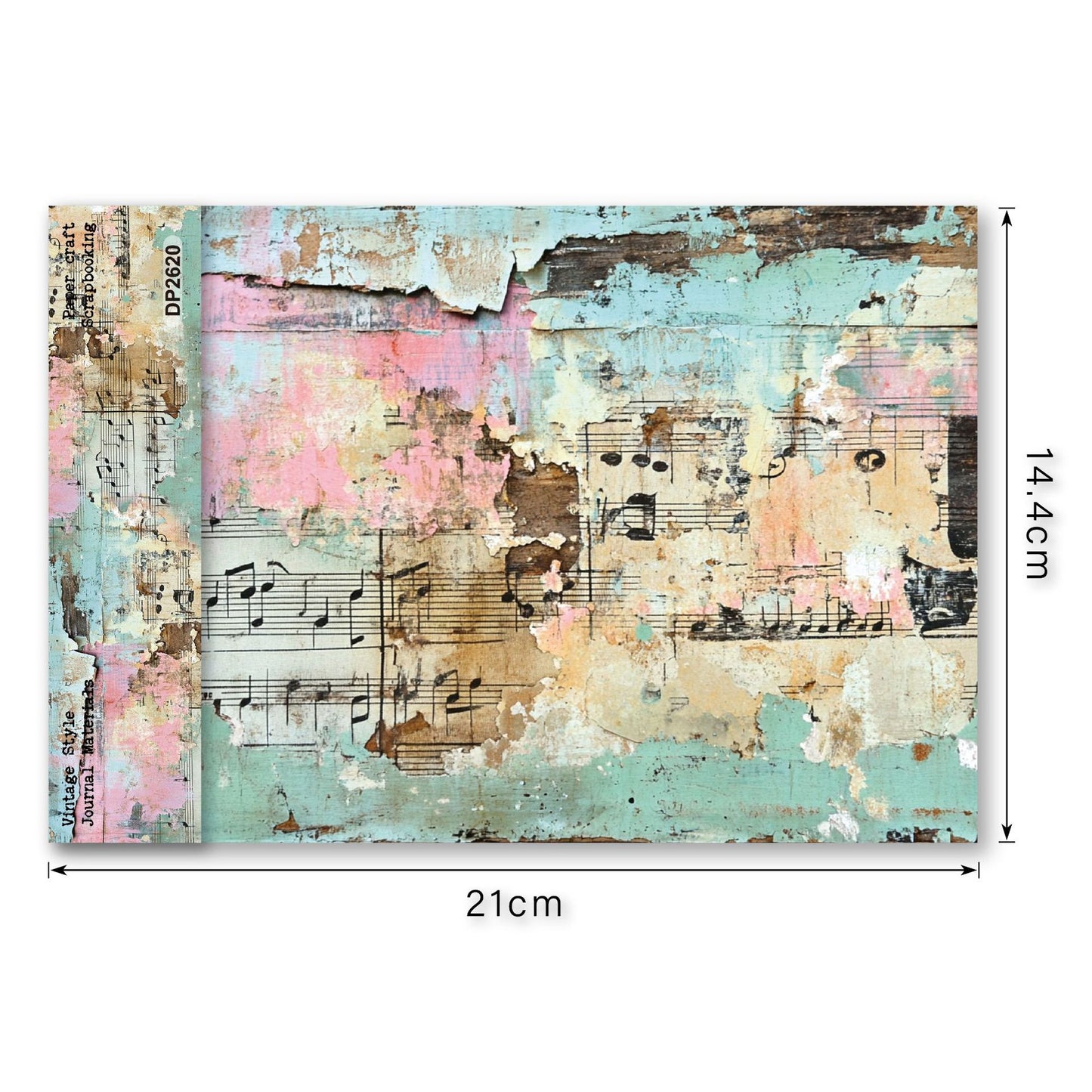 Watercolor Music Sheet Papers 8pcs