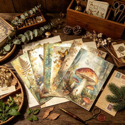 Enchanted Forest Papers 16pcs