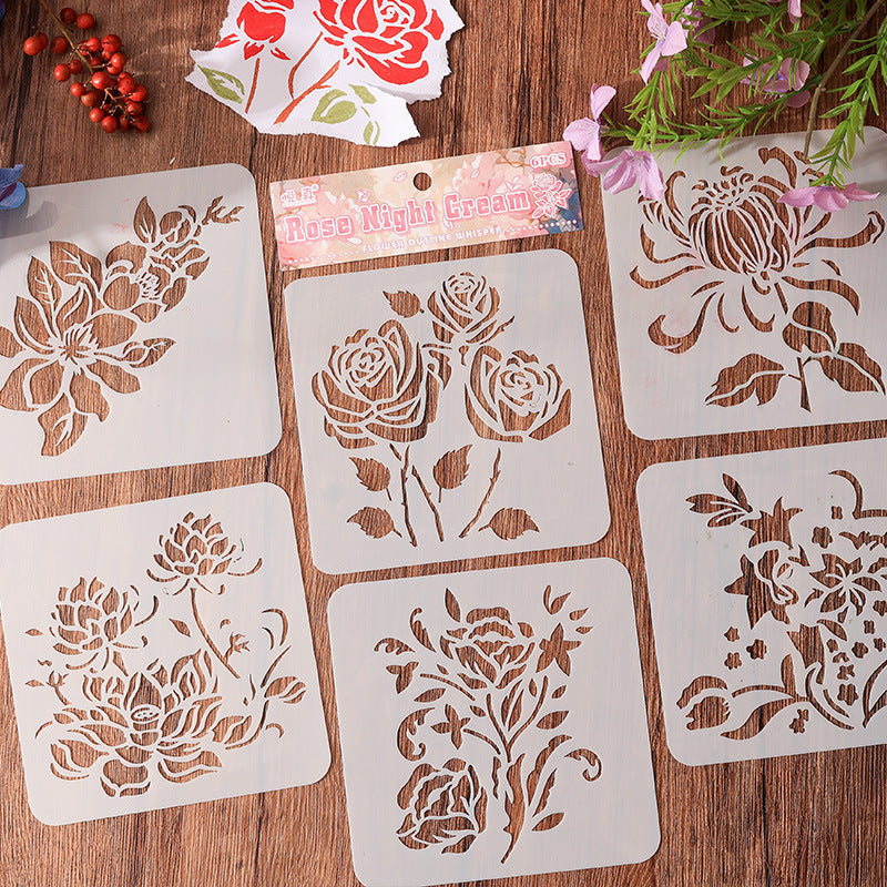 Flower Border Whisper Stencils