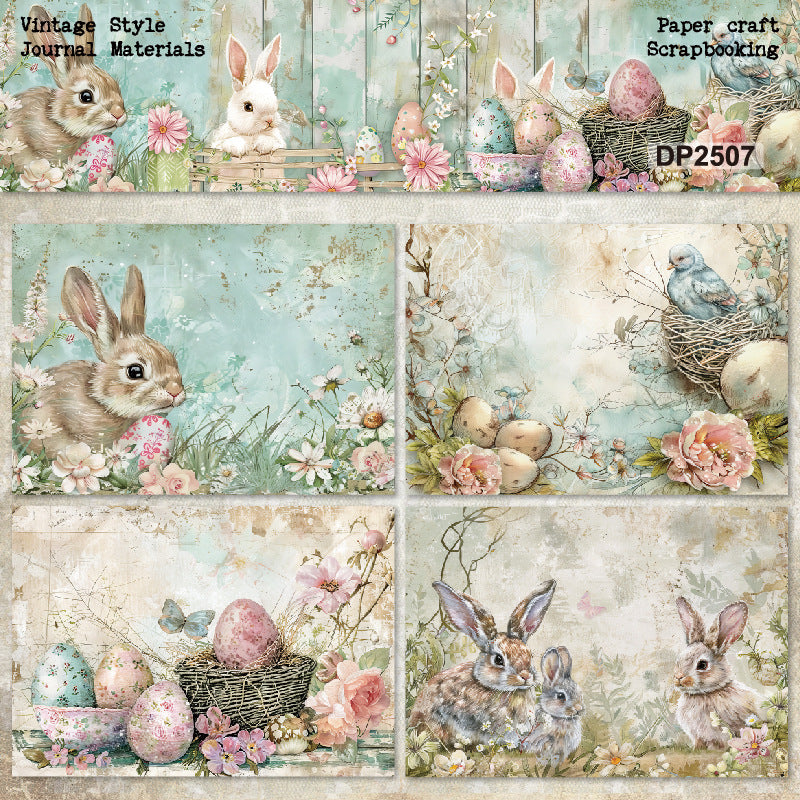 Adorable Bunny Papers 8pcs