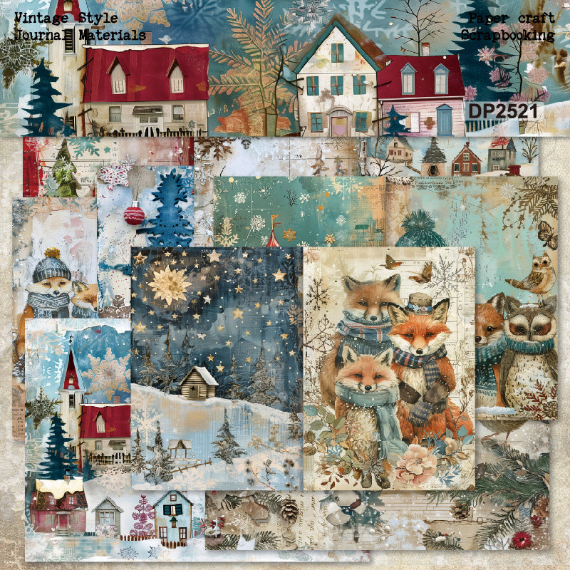 Cozy winter Papers 8pcs