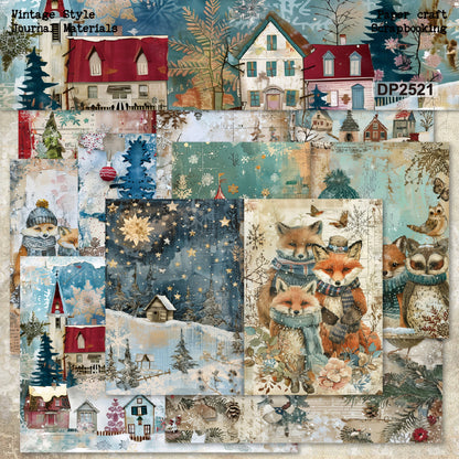 Cozy winter Papers 8pcs