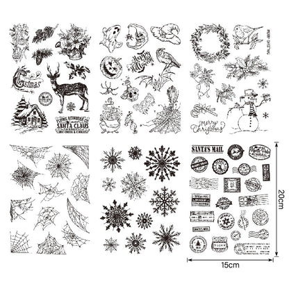 Clear Silicone Vintage Stamps 05