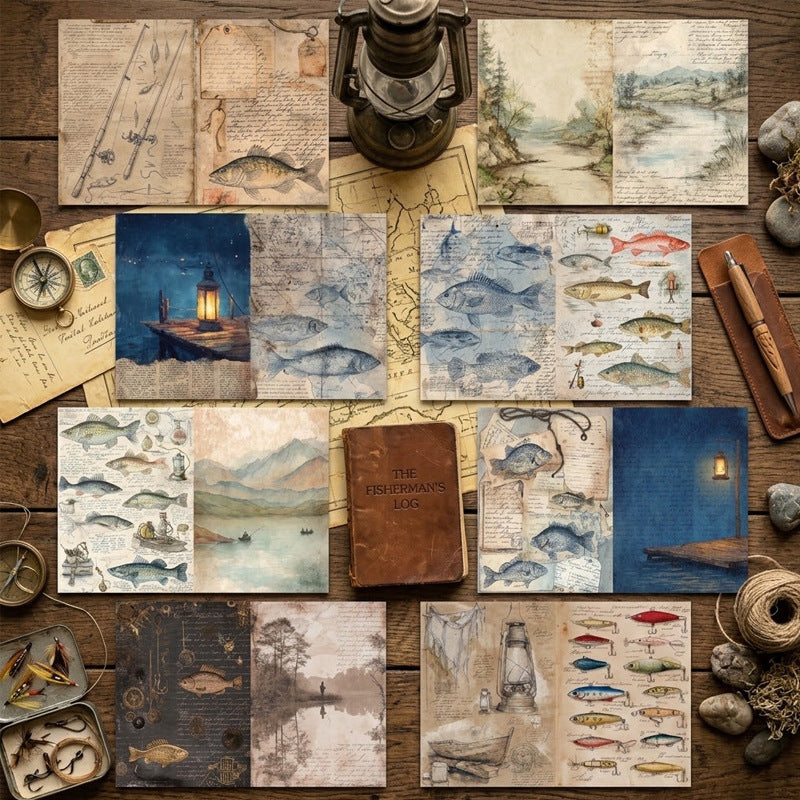 Vintage fisherman’s Journal Papers 8pcs