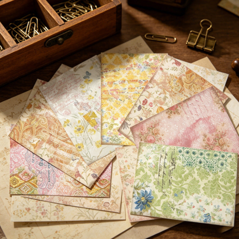 Pastel Floral Pattern Papers 16pcs