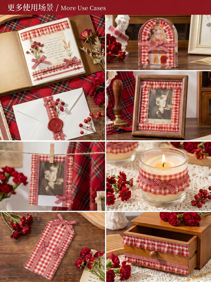 Lolita Red Plaid Tape Set