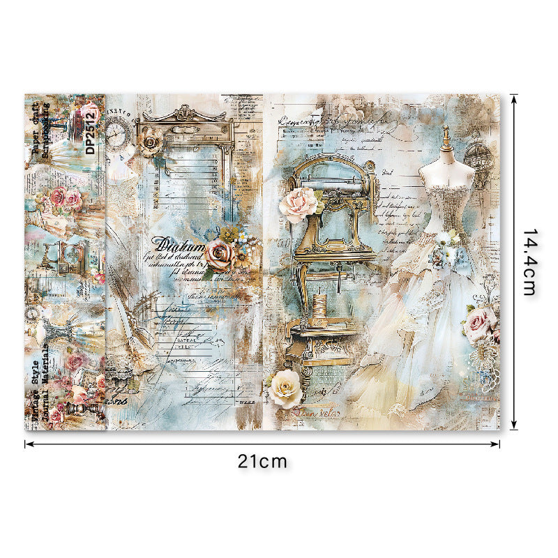 Elegant Gown Paper 8pcs