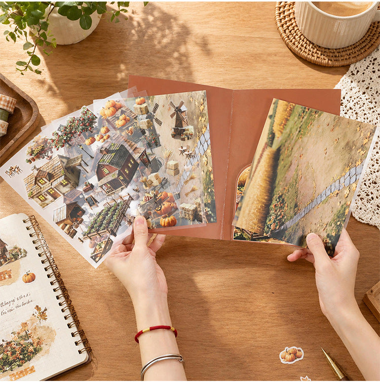 Clay-Style Diorama Stickers Collection