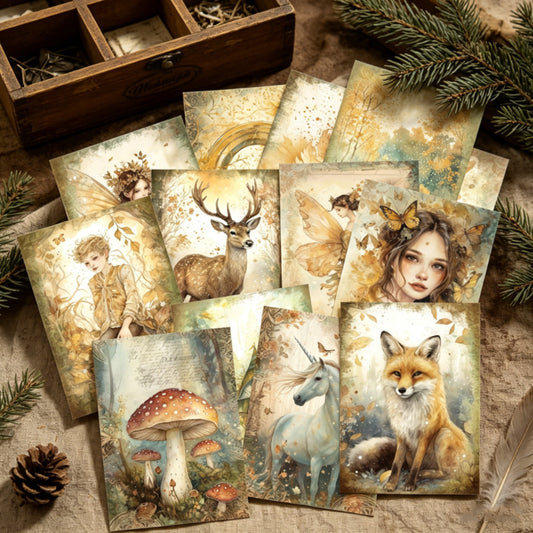Enchanted Forest Papers 16pcs
