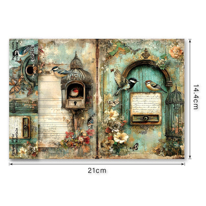 Caged Bird Papers 8pcs
