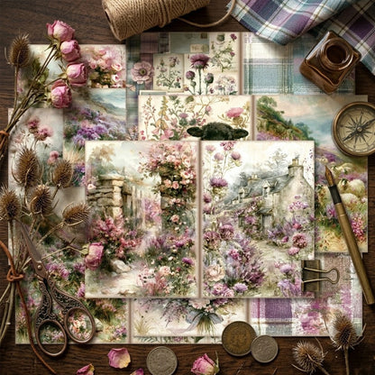 Lavender Meadow Journal Papers 8pcs