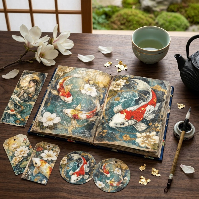 Oriental Beauty Journal Papers 8pcs