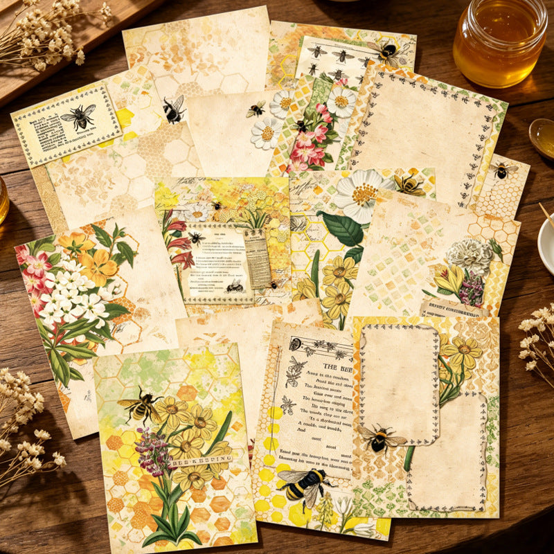 Bee Wildflower Papers 16pcs