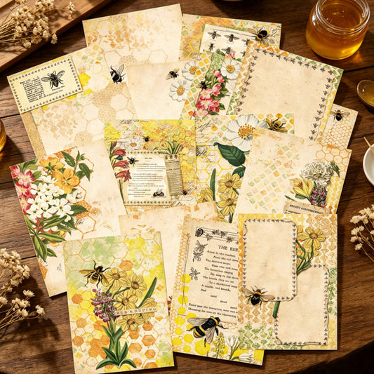 Bee Wildflower Papers 16pcs