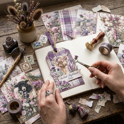 Lavender Meadow Journal Papers 8pcs